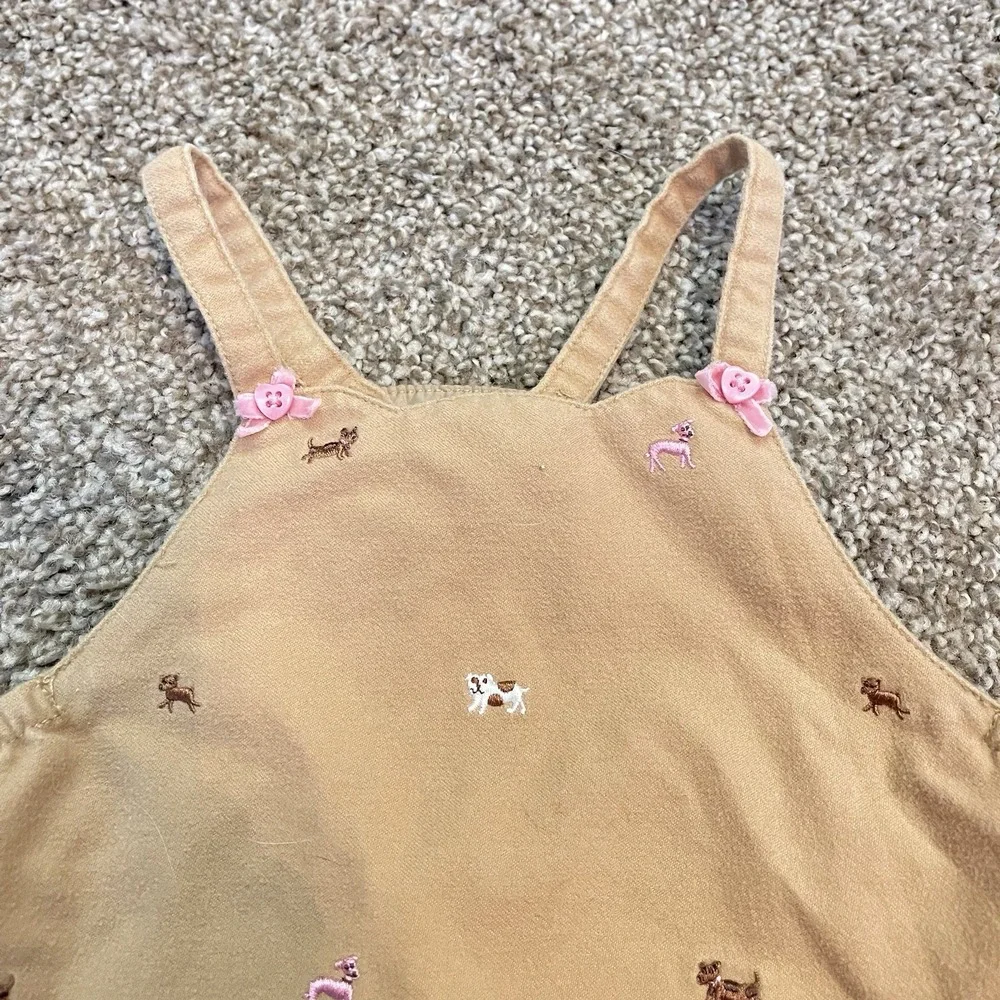 GYMBOREE 2002 Y2K Baby Girl Outfit 6-12 months Vintage 2pc set Dogs Puppy Poodle